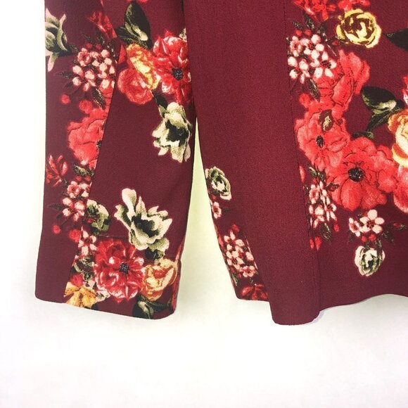 DR2 Floral Lightweight Open Front Blazer Size Petite Small - Picture 15 of 16